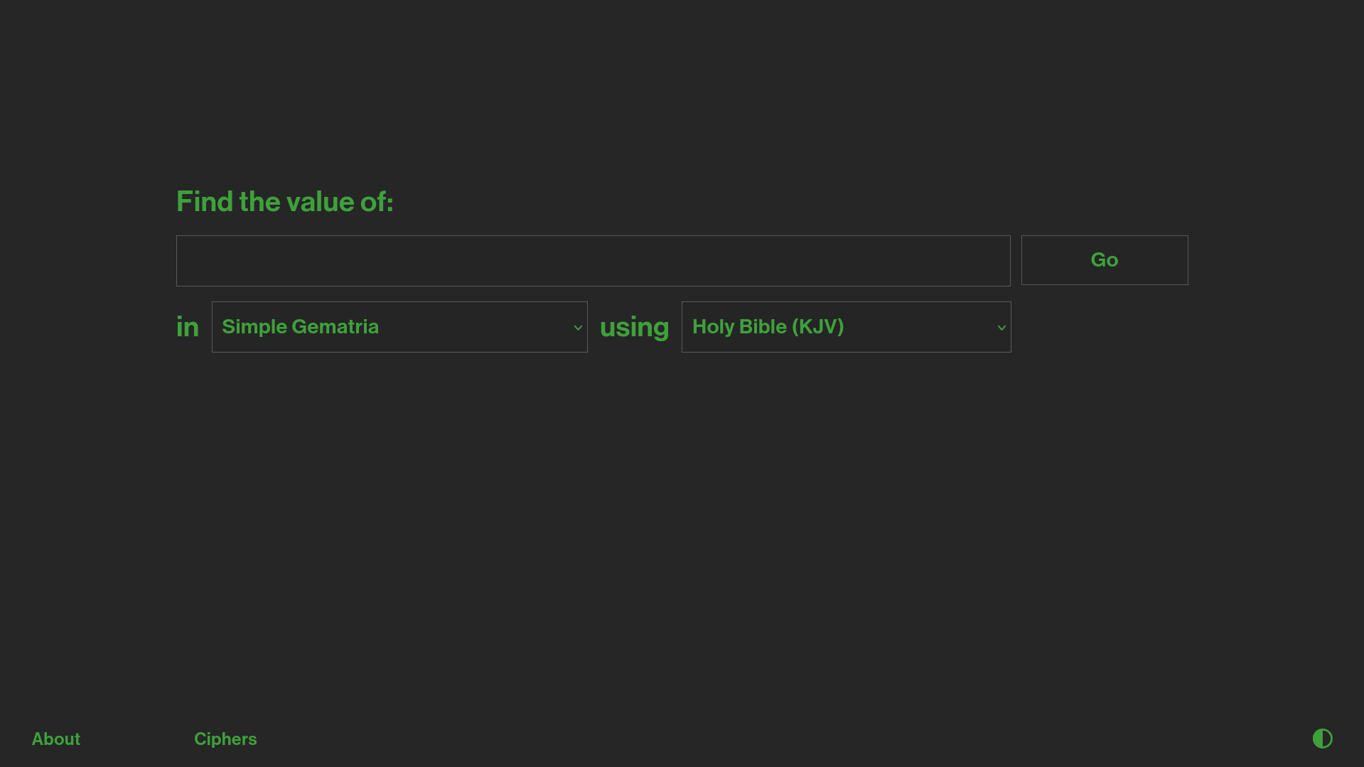 Desktop search bar view.